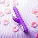 G Spot Rotating Bunny Vibrator with 3 Speeds 7 Vibration Modes for Women, PALOQUETH Waterproof Rotating Rabbit Clitoris Personal Vibrator with Independent Dual Motors for Intense Stimulation