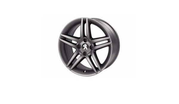 Peugeot – Juego de 4 llantas aleación y ligera Dark Stromboli ...