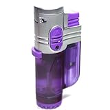 T19 Purple Color Triple Flames Refillable Butane