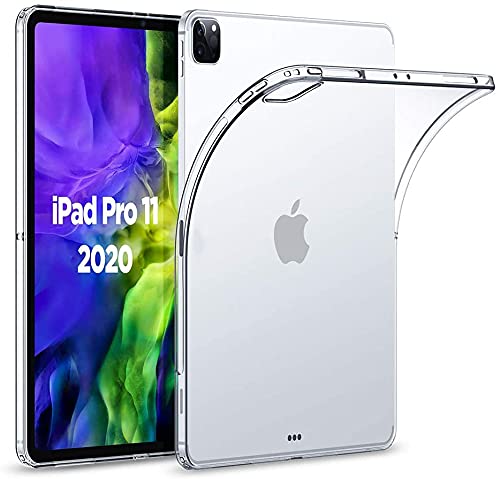 TechDealsUK iPad 10.9 Transparent Gel Case [iPad Pro 11 2020/2021] TPU Slim Cover