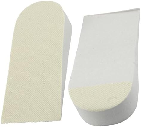 Saliency 2 Pcs 1" Height Increase Heel Lift Foam Shoes Insoles(White)