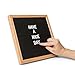 Letter Board With Stand 10x10 Inches - 300 White Letters Numbers Symbols and Free Canvas Storage Bag Included Decorative Sign Black Felt Wood Frame