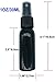 HOSL 1 Ounce Empty Spray Bottles for Cleaning Solution Travel bottles Refillable Fine Mist Perfume Sprayer Bottle Cosmetic Atomizers Spray Bottles (12 Pack, Black)