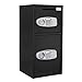 ZENY Large Security Safe Box Double Door Depository Safe Steel Safe Box Digital Drop Safe Depository for Home Office Money Gun Jewelry Security
