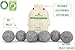 Organic Wool Dryer Balls - Grey 6 XL Premium Quality Reusable Natural Fabric Softener, 100% Hand Made, Natural, New Zealand Merino Wool, Fair-Trade