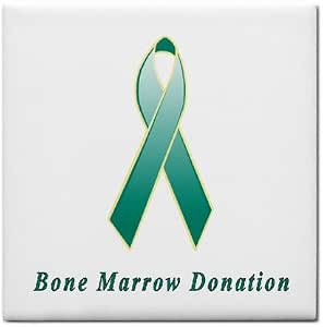 Amazon.com: Bone Marrow Donation Awareness Ribbon Tile Trivet: Kitchen ...