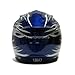 TMS Youth Kids Blue Flame Dirt Bike Motocross Helmet Atv Mx (Small)
