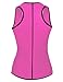 Lelinta Neoprene Sauna Suit - Sauna Tank Top Vest with Adjustable Shaper Trainer Belt,Red,L(Fit For Waist:29.9