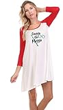 A&A Best Selling Deal Snuggle Muggle Harry Potter Girls Womens Night Shirt Gown Nighty Pajamas Sale (Small, White/Red)