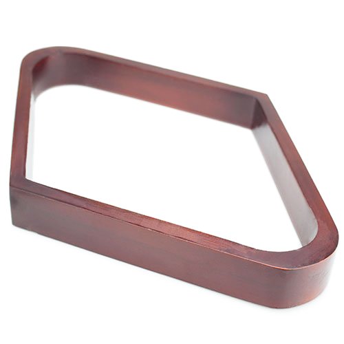 Felson Billiard Supplies Mahogany Stain Triangle and Diamond Billiard Ball Racks