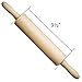 BICB traditional beech wooden revolving rolling pin-Professional-16.5