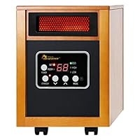 Dr Infrared Heater Portable Space Heater, Original, 1500-Watt, Cherry (Pack of 1)