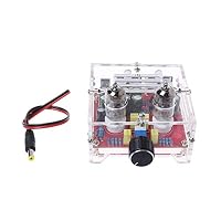 watersouprty HiFi 6J1 Tube Preamplifier Audio Amplifier Board Class A with Acrylic Shell