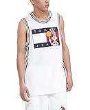 Tommy Hilfiger Men's Space Jam Baseball Tank, Snow