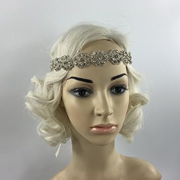 Buy Vintage 1920s Flapper Crystal Headband Great Gatsby Wedding