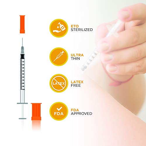 Prove Insulin Syringes 30 Gauge 1cc 8mm 5/16’’, Singleuse Insulin