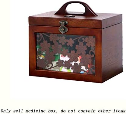 Wooden Medicine Chest Home Multi-Layer Medical Box Medicine Storage Box Retro Medicine Box WSWQWL