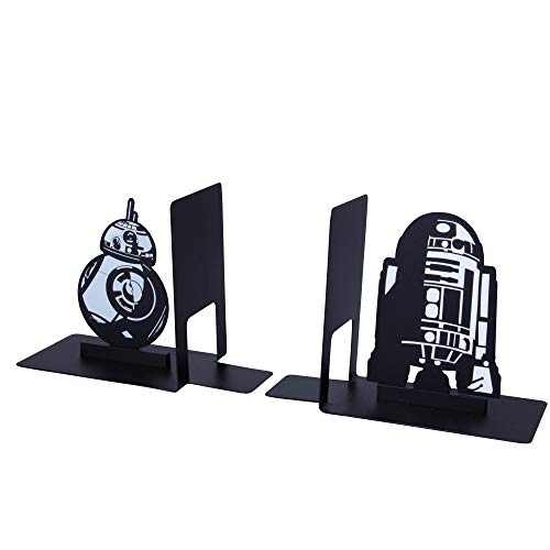 Seven20 Star Wars Droid Bookends - Decorative Metal R2-D2 and BB-8 Designs