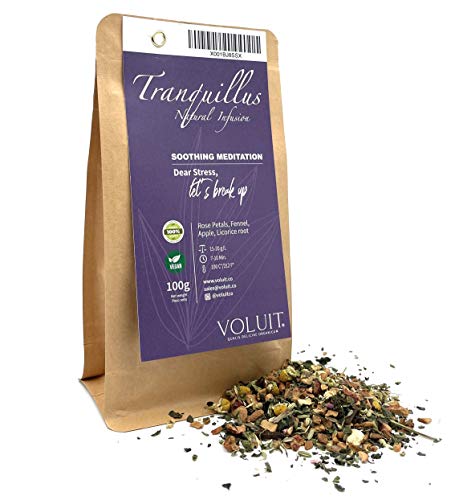 VOLUIT TRANQUILLUS - Premium Kräutertee, Kräutertee mit Brennnessel, Fenchel, Zimt, Ingwer und Süßholzwurzel 100gr…