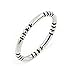 Antique Look Decorated Sterling Silver Stackable Band Ring