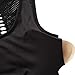 Hopgo Racerback Sports Bras for Women High Impact Gym Running Yoga Bra Longline Athletic Workout Tops Black