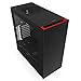 NZXT S340 Mid Tower Computer Case, Matte Black/Red (CA-S340MB-GR)
