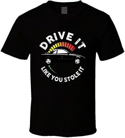1985 Toyota Mr2 Mk1 B and W Drive It Like You Stole It Car Lover T Shirt L Black