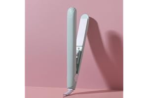 GRYSHANYUN Mini Ceramic Hair Curler for Short and Fine Hair, Fast Heat-Up, Compact Design, Gentle Curls for Natural Styling (Green)