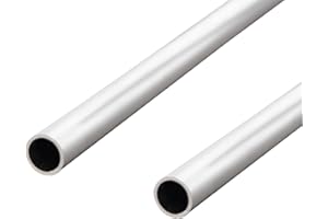 Aopin Round Aluminum Tube 11mm/0.41" ID x 13mm/0.51" OD x 300mm/11.8" Length, Seamless Aluminum Straight Tube 2 PCS