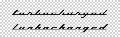 Bumper Sticker for Cars, Trucks, Laptops - TURBOCHARGED Vinyl Decal/Sticker Pair #3