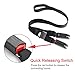 Locisne ISOFIX Belt Latch, ISOFIX Latch Connector, Car Booster Seat Strap with Strong Hooks and Durable Nylon Belt, Child Car Safety Seat Connector for Fixed Child Car Seats