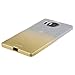 Xcessor Transition Color Flexible TPU Case for Microsoft Lumia 950 XL. With Gradient Silk Thread Texture. Transparent / Gold