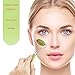 Green Jade Face Care Kit – Anti Aging Eye Mask With Jade Stones For Puffy Eyes and Dark Circles - Gua Sha Facial Jade Roller for Face Lymphatic Drainage – Look Younger and Fresher – Gentle Relaxation