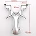 aufuwa Professional Hunting Slingshot Alloyl Slingshot with Slingshot Box and 2 Rubber Bands Plastic Handle Outdoor Catapult Set