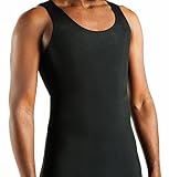 GC2 Compression Mens BLACK Dual Compression Body Contouring Undershirt (Extra Small)