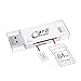 SD card reader, iPhone TF & SD Card Reader Lightning & USB 2.0 Mobile Flash Drive with Lightning Connector, Memory Expansion for iPhone / iPad / Android phones / Mac / PC (White)