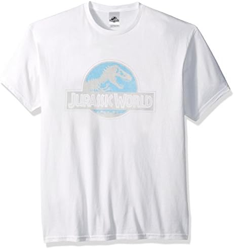Jurrassic Park Men's Jurassic World Logo T-Shirt, White, 3XL