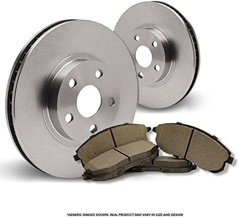 Rear Kit^^2 OEM Replacement Disc Brake Rotors + 4 Semi-Metallic Pads^^Land Rover^^^^5lug
