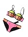 MUXILOVE Color Conjoin Women Neoprene Bikini Set Swimwear Swimsuit