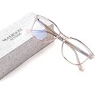 Madison Avenue Blue Light Blocking Glasses Anti Eyestrain UV Glare Blue Light Glasses for Women TV Phone Computer Gaming Eyeglasses (Crystal Brown)