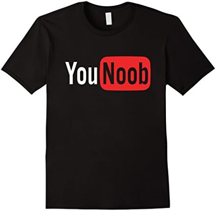 Men's You Noob Funny T-Shirt Dark Shirt Variant Large Black
