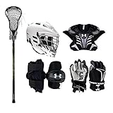 Under Armour Strategy Youth Lacrosse Starter Set W/Complete Stick (Cascade CS-R Helmet)