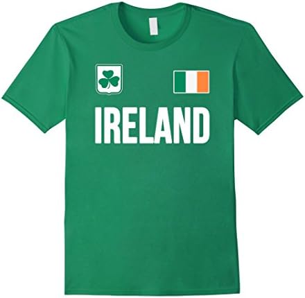 Men's IRELAND T-Shirt Irish Green Shamrock Flag Travel Souvenir 2XL Kelly Green