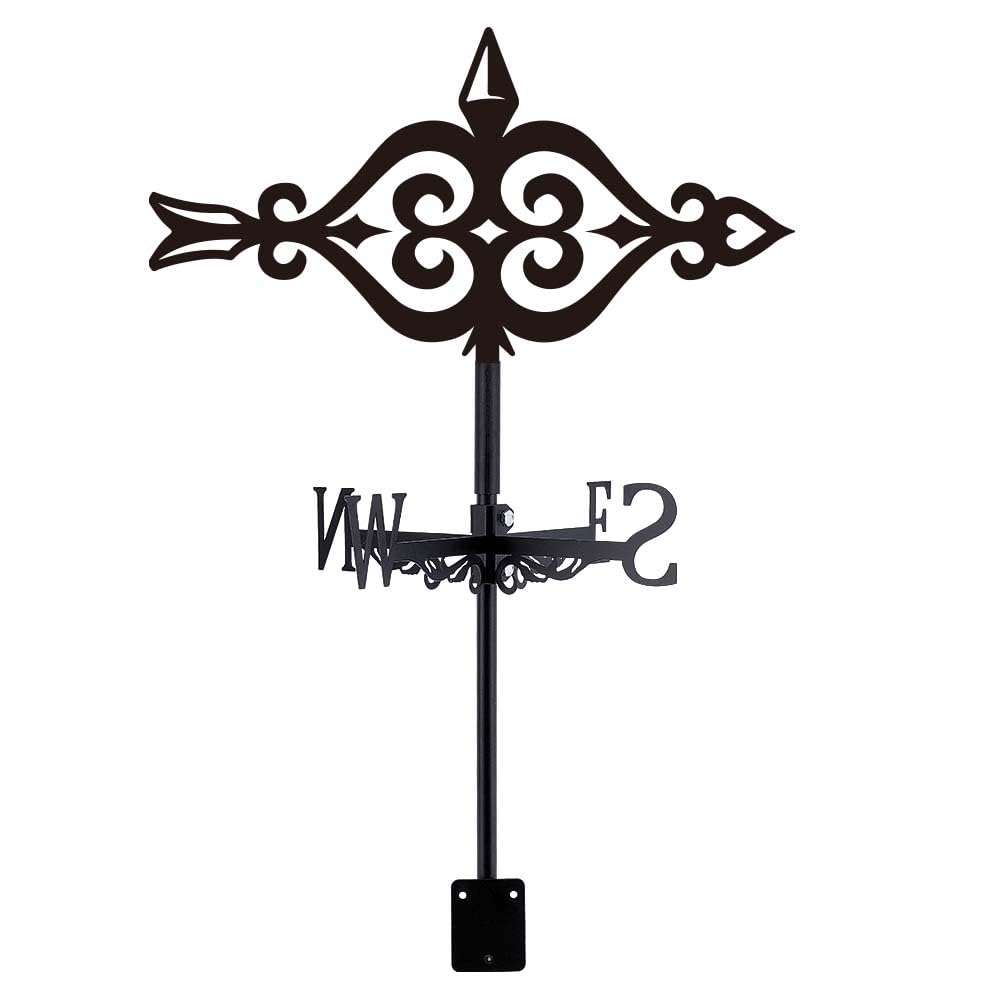 SUPERDANT Vintage Arrow Weather Vane Arrow Metal Weathervanes Kangaroo Family Wind Direction Indicators Black Metal Wind Vanes Signs for Roof Garden Farmhouse Ourdoor Yard Shed Decoration