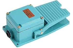 TOOLOFLIFE Pedal Switch AC 250V 15A Foot Switch Operated On Off IP62 Waterproof for Woodworking and Sewing Machine