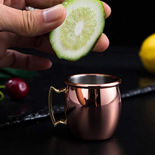 B Blesiya 60ml Moscow Mule Becher Kupferbecher Edelstahl Cocktailbecher Deko Cocktailgläser Geschenk für Weihnachten – Bild 7