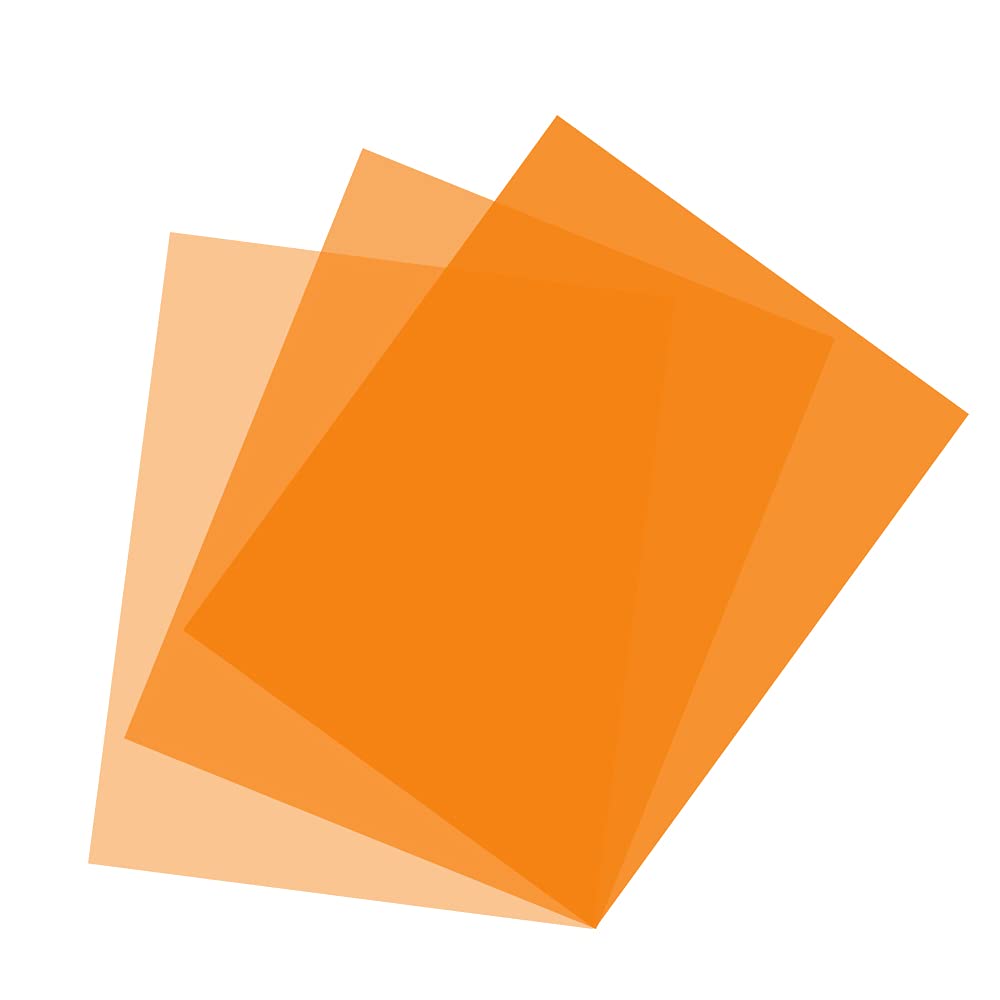Orange Color Gel Sheet 40x50cm, Full CTO, 1/2 CTO, 1/4 CTO Photography Lighting Colored Filter for Photo Studio Flashlight Led Light