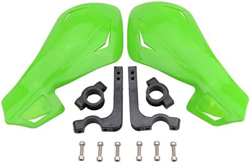 ZEWAN Universal 7/8" Handlebar Grip Protector Dirtbike ATV Motorcycle Bar Hand Guards Handguard (Green)