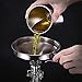 Stainless Steel Kitchen Funnel with Removable Strainer/Filter for Essential/Cooking Oils, Food Grade 3 Set Metal Funnels for Transferring of Liquid, Fluid, Dry Ingredients & Powder, HOXHA (3 Packs)