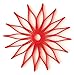 Spice Ratchet Blossom Multi-Use Silicone Trivet, Red